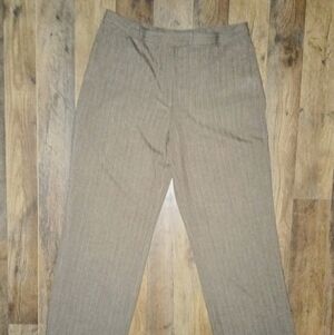 SAG HARBOR Wool Blend Dress Pants Women's Size 10 Plaid Beige
